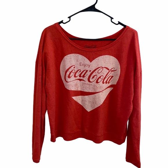Coca Cola Long Sleeve Top Size Medium - Picture 1 of 8